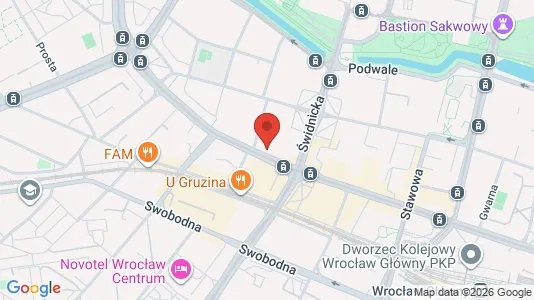 Espacios de oficina En alquiler i Wrocław - Foto de Google Street View