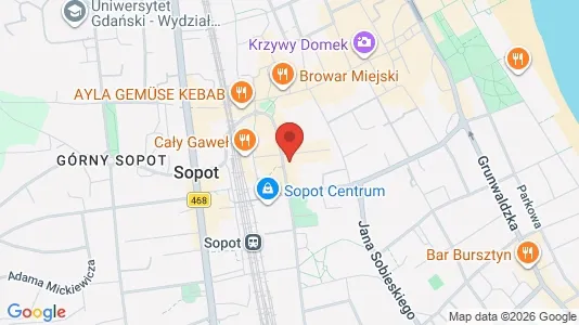 Toimistotilat Vuokrattavana i Sopot - Kuva Google Street Viewstä