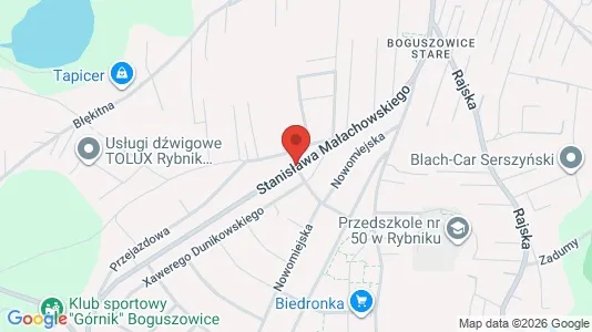 Lokale biurowe Do wynajęcia i Rybnik - kort over placeringen