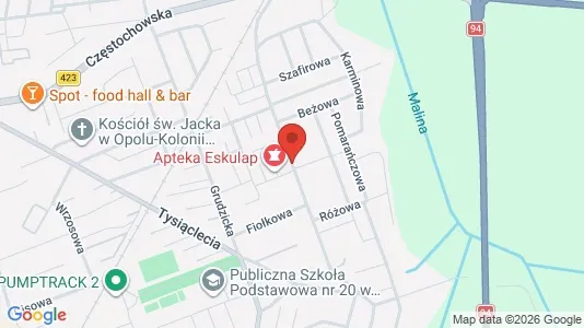 Espacios de oficina En alquiler i Opole - Foto de Google Street View