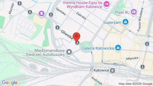 Büros zur Miete i Katowice – Foto von Google Street View