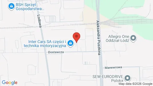 Kantorruimte te huur i Łódź - kort over placeringen