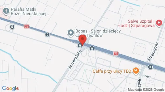 Kontorer til leie i Łódź - kort over placeringen