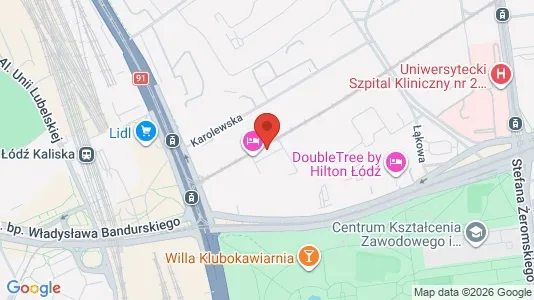 Toimistotilat Vuokrattavana i Łódź - kort over placeringen