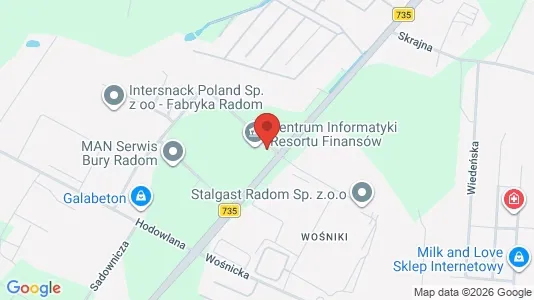 Lokale biurowe Do wynajęcia i Radom - kort over placeringen