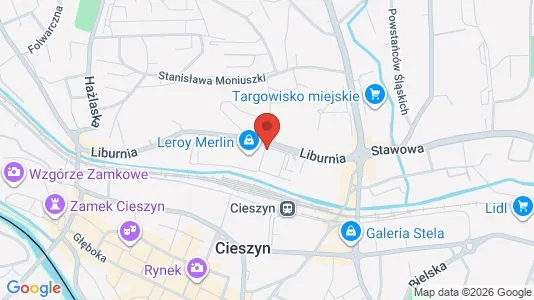 Lokale biurowe Do wynajęcia i Cieszyński - kort over placeringen