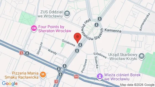 Office spaces for rent i Wrocław - Photo from Google Street View
