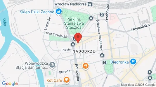 Espacios de oficina En alquiler i Wrocław - kort over placeringen