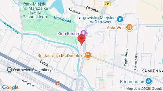 Lokale biurowe Do wynajęcia i Ostrowiecki - kort over placeringen