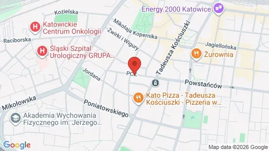 Büros zur Miete i Katowice – Foto von Google Street View