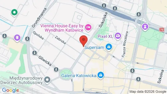 Büros zur Miete i Katowice – Foto von Google Street View