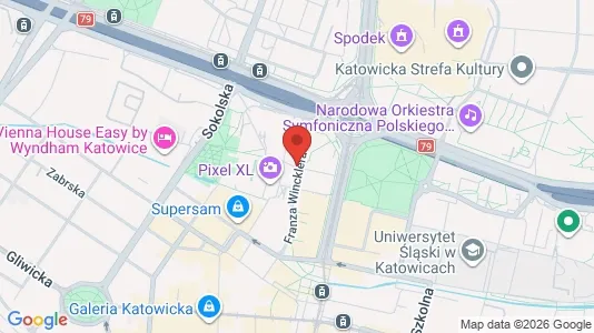Büros zur Miete i Katowice – Foto von Google Street View