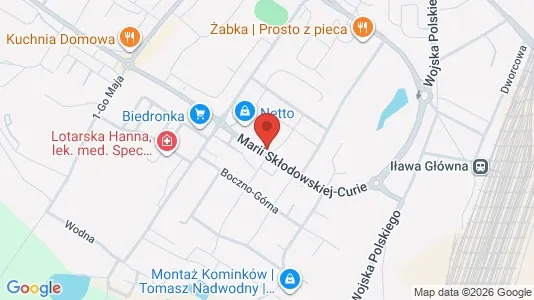Espacios de oficina En alquiler i Iławski - Foto de Google Street View