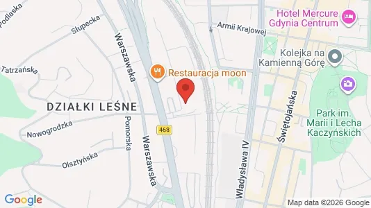 Espacios de oficina En alquiler i Gdynia - kort over placeringen
