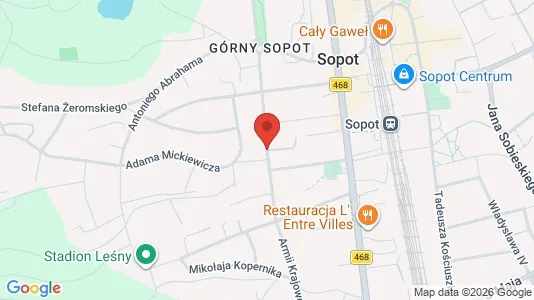 Lokale biurowe Do wynajęcia i Sopot - kort over placeringen