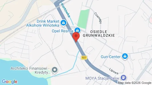 Office spaces for rent i Olsztyn - kort over placeringen