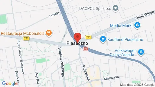Toimistotilat Vuokrattavana i Piaseczyński - kort over placeringen