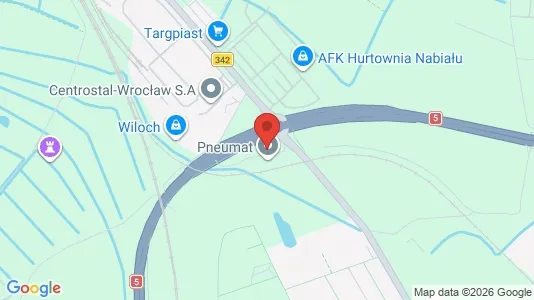 Toimistotilat Vuokrattavana i Wrocław - kort over placeringen