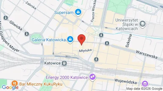 Espacios de oficina En alquiler i Katowice - kort over placeringen