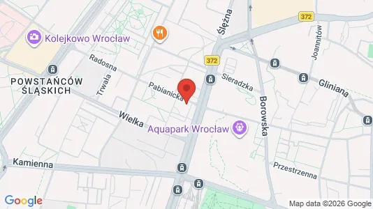 Kontorlokaler til leje i Wrocław - Foto fra Google Street View