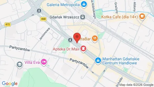 Lokale biurowe Do wynajęcia i Gdański - kort over placeringen