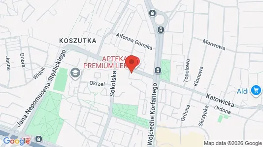 Espacios de oficina En alquiler i Katowice - kort over placeringen