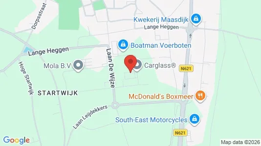 Företagslokaler för uthyrning i Boxmeer - kort over placeringen