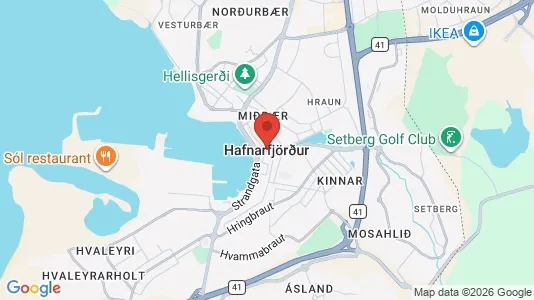 Kontorlokaler til leje i Hafnarfjörður - kort over placeringen
