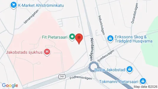 Lokaler til leje i Pietarsaari - kort over placeringen