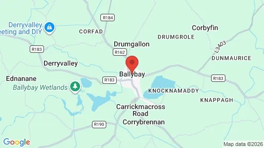 Sklepy Do wynajęcia i Ballybay - kort over placeringen
