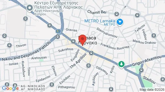 Nieruchomości komercyjne Na sprzedaż i Larnaca - kort over placeringen
