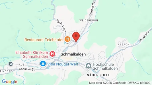 Shops for rent i Schmalkalden-Meiningen - kort over placeringen