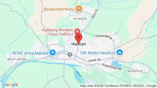 Ladenlokale zur Miete i Haßberge – Foto von Google Street View