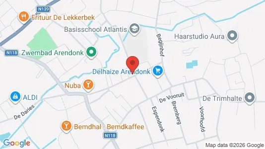 Propiedades comerciales En venta i Arendonk - kort over placeringen