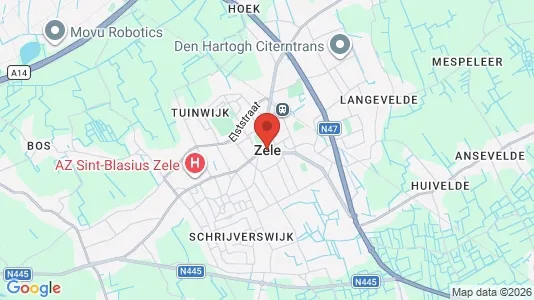 Restaurantes En venta i Zele - kort over placeringen
