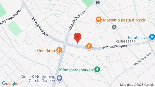 Commercial properties for rent i Norrköping - kort over placeringen