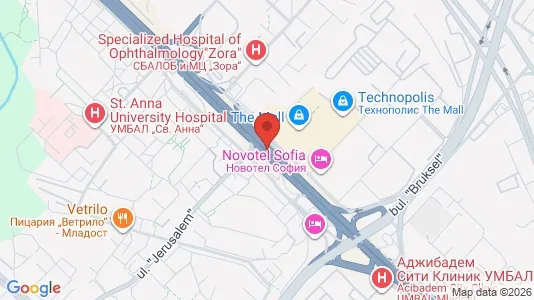 Kantorruimte te huur i Sofia Mladost - Foto uit Google Street View