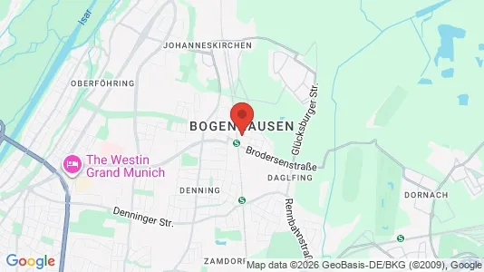 Büros zur Miete i München Bogenhausen - kort over placeringen