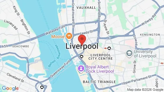 Commercial properties for rent i Liverpool - Merseyside - kort over placeringen