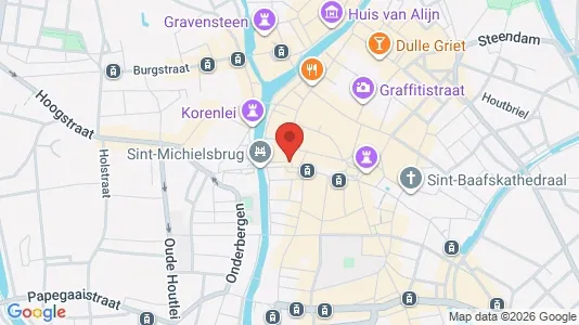 Commercial properties for rent i Stad Gent - kort over placeringen
