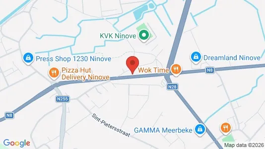 Lokaler til salg i Ninove - kort over placeringen
