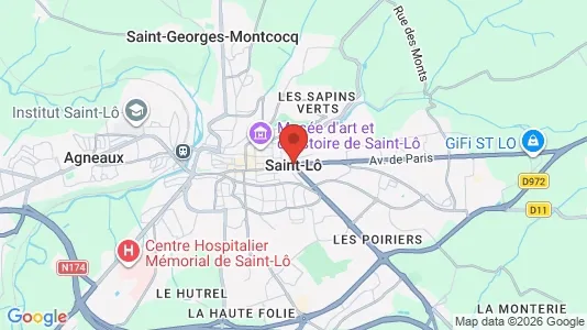 Butikslejemål til leje i Saint-Lô - Foto fra Google Street View