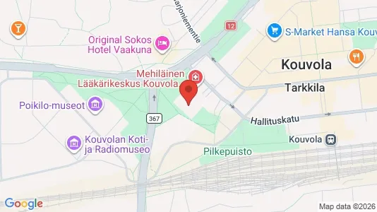 Office spaces for rent i Kouvola - kort over placeringen