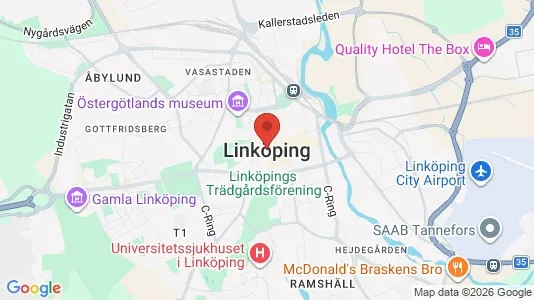 Lagerlokaler til leje i Linköping - Foto fra Google Street View