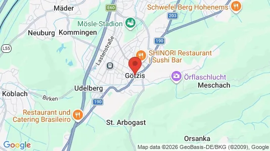 Espacios de oficina En alquiler i Götzis - kort over placeringen