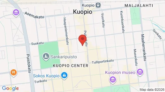 Büros zur Miete i Kuopio - kort over placeringen