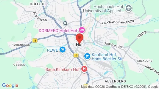 Værkstedslokaler til leje i Hof - Foto fra Google Street View