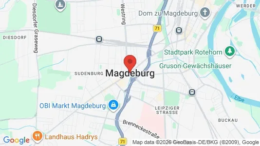 Kantorruimte te huur i Magdeburg - kort over placeringen