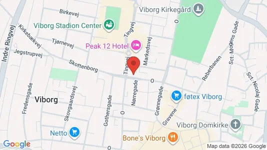 Commercial properties for rent i Viborg - kort over placeringen
