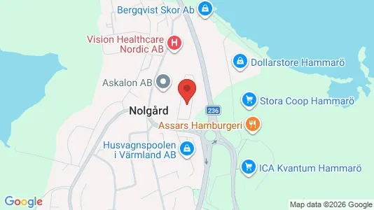 Værkstedslokaler til leje i Hammarö - Foto fra Google Street View